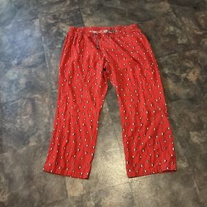 Old Navy Flannel Pajama Pants Red Penguin XL Comfy Cozy Loungewear Pants Thinner
